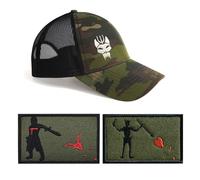 ZXRSJBL Gorra de béisbol táctica Seal Team, Gorras Ajustables de Malla Transpirable, para Correr/Pescar/navegar, Gorra de Camuflaje con 2 Parches. (Green5,L)