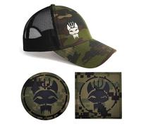 ZXRSJBL Gorra de béisbol táctica Seal Team, Gorras Ajustables de Malla Transpirable, para Correr/Pescar/navegar, Gorra de Camuflaje con 2 Parches. (Green2,L)