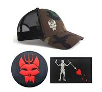 ZXRSJBL Gorra de béisbol táctica Seal Team, Gorras Ajustables de Malla Transpirable, para Correr/Pescar/navegar, Gorra de Camuflaje con 2 Parches. (khaki5,L)