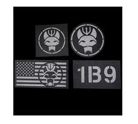 ZXRSJBL Parche táctico Seal Team Series, Edward Embroidered Armband, el Gran Pirata Bandera Insignia Bolsa Pegatina Parche Tela Adhesiva (4PCS)