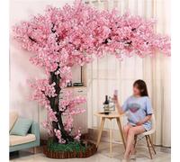 ZXSYYDS Grandes árboles de Flor de Cerezo Artificiales de Color Rosa, árbol de Flor de Cerezo Artificial Realista, árbol de Flor de Sakura Falso, decoración de Bodas y Fiestas,2 * 2m