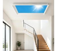 ZXSYYDS Lámpara De Techo Empotrada con Efecto De Luz Natural Azul, Iluminación Artificial Tipo Tragaluz. Sistem.a Inteligente Ajustable Que Simula La Luz del Sol Integrated-60 * 60cm