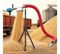 ZXSYYDS Transportador de Grano con sinfín, 2800 W, máquina de succión eléctrica, alimentador de Manguera Flexible para Grano, Polvo seco, pellets de alimento, Fertilizante, Cemento y Arena 4.0m