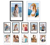 ZXTGBQ 10 Piezas Marcos Magnéticos de Fotos, Marco de Fotos Magnético para Refrigerador, 9,3x5,5 cm, para Refrigerador y Regalos Familiares