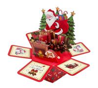 ZXTGBQ Cartes De VœUx De NoëL En 3D, Carte De NoëL Pop Up, 3D NoëLs, NoëLs Cartes De Voeux, Cartes De VœUx, Pour La Saison De NoëL D'Hiver, Vacances Arbre De PèRe Noë/Carte De Voeux