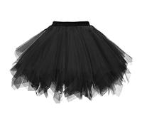 ZXTGBQ Falda de Tutú para Mujer, Clásicas Elásticas de 3 Capas de Tul Tutú, Tutu Tul Falda Disfraz para Ballet, Tutu Falda de Mujer Retro 80s para Carnaval Carnaval Semana Santa Fiesta Halloween