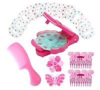 ZXTGBQ Hair Bedazzler Kit, Accesorios Pelo Niña Herramientas de Peinado con Diamantes Pelo,Cintas para el Pelo,Horquillas, Peines,Brillantes para el Pelo, Purpurina Pelo, Juego de Juguetes con Brillo