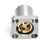 ZXTIIEUF 1 Pieza LMF25UU LMK25UU LMH25UU 25x40x59MM Buje de Brida Ovalada Eje enrutador Rodamiento Lineal for Piezas Impresora 3D Varilla(LMK25UU)