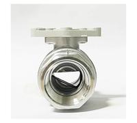 ZXTIIEUF Cuerpo de válvula de Bola de Acero Inoxidable Tipo V DN8 DN10 DN15 for válvula eléctrica con Rosca B/S/P NPT(Npt,DN10)