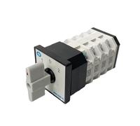 ZXTIIEUF Interruptor de Transferencia LW12-16/4 Punto Plateado, 4 Secciones, 3 Marchas, Interruptor Combinado de Avance y Retroceso