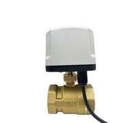 ZXTIIEUF Válvula de Bola eléctrica motorizada de latón de 2 Hilos for Agua, Normalmente Cerrada, de Apertura rápida, 220 V, 12 V y 24 V, de 1/2", 3/4", 1", 1-1/2", 2"(220vac-normally Closed,DN20)