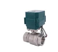 ZXTIIEUF Válvula de Bola motorizada de Acero Inoxidable DN15-50, Paso Completo, Grande, 2/3 Hilos, actuador eléctrico, CA 220 V, CC 24 V, CC 12 V(Dc12v-cr02,1.5 Inch)