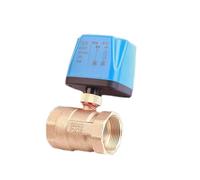 ZXTIIEUF Válvula de Bola motorizada de latón de 2 Cables, Normalmente Cerrada/Abierta, de 1/2", 3/4" y 1", 220 V, 12 V y 24 V, for reemplazar la válvula solenoide.(110vac-normally Open,DN32)