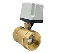 ZXTIIEUF Válvula de Bola motorizada de latón de 2 vías, 1/2'', 3/4'', 1'', 1-1/4'', 2 Pulgadas, Resistente al Agua IP65, Motor de Metal Grande(220vac-cr02,DN20)