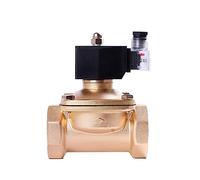 ZXTIIEUF Válvula solenoide de latón DN50 Normalmente Cerrada Impermeable IP65 de 2 Pulgadas con indicador de Potencia LED(BSP-120VAC)