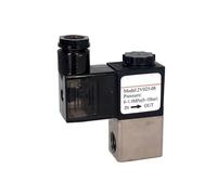 ZXTIIEUF Válvulas solenoides de Aire 2V025-08 Válvula solenoide neumática de 2 Posiciones y 2 Puertos de 1/4" Normalmente Cerrada 12 V 24 V 110 V 220 V(24V)