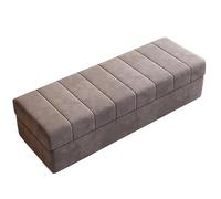 ZXTRYBHD Baul Almacenaje Dormitorio Moderno: Reposapies Salon con Almacenamiento, Baul pie de Cama, Sofá Pequeño, Solución de Organización del Hogar(Dark Gray,55.1in/140cm)