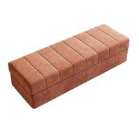 ZXTRYBHD Baul Almacenaje Dormitorio Moderno: Reposapies Salon con Almacenamiento, Baul pie de Cama, Sofá Pequeño, Solución de Organización del Hogar(Orange,39.3in/100cm)