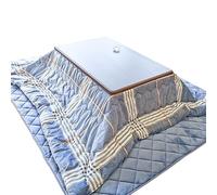 ZXTRYBHD Juego de Mesa Kotatsu Japonesa, Mesa de Centro de Polietileno con Calentador y Manta, Calentador de pies de Invierno, Mesa de Suelo Calefactable, para Ventanal