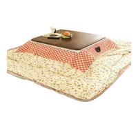 ZXTRYBHD Juego de Mesa Kotatsu Japonesa, Mesa de Centro Rectangular/Cuadrada con Calefacción, Manta y Edredón, Mesa Baja para Sala de Estar/Dormitorio