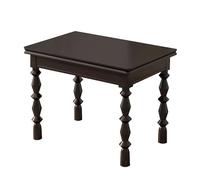 ZXTRYBHD Mesa Comedor Extensible de Madera Maciza, Mesa de Cocina Plegable Que Ahorra Espacio para Espacios Pequeños, Mesa Extensible Comedor de Caucho(Black)