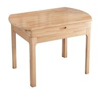 ZXTRYBHD Mesa de Comedor de Madera Maciza, Mesa Cocina Extensibles para Espacios Pequeños, Mesa Extensible de Estilo Rústico con alasAbatibles, Mesa de Comedor Que Ahorra Espacio(Yellow)