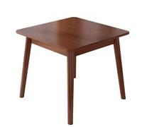 ZXTRYBHD Mesa de comedor de madera, mesa de comedor rústica para 2-4 personas, mesa de cocina de estilo retro con patas de madera en forma de V, ideal para espacios pequeños (80 cm)