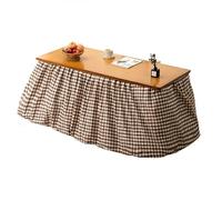 ZXTRYBHD Mesa Kotatsu con Calentador, Juego de Mesa de Suelo de Bambú, Plegable para Uso Doméstico, Mesas Calefactora de Invierno, Escritorio de Comedor Sencillo para Café(Brown,120cm/47.2in)