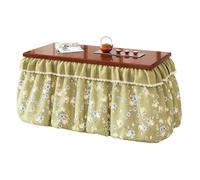 ZXTRYBHD Mesa Kotatsu Japonesa Plegable con Calefacción, Mesa Baja de Invierno con Manta Incluida y Función para Secar Ropa y Mantener el Calor(Green,120cm/47.2in)