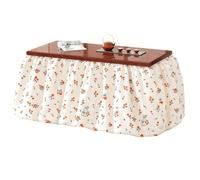 ZXTRYBHD Mesa Kotatsu Japonesa Plegable con Calefacción, Mesa Baja de Invierno con Manta Incluida y Función para Secar Ropa y Mantener el Calor(White,120cm/47.2in)