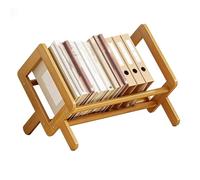 ZXTRYBHD Organizador de Escritorio, Estantería de Mesa Inclinada para Almacenamiento, Estante Expositor Que Ahorra Espacio - para Libros, Revistas, Hogar y Oficina(Natural,Large)