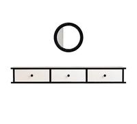 ZXTRYBHD Tocador de Maquillaje Suspendido con Cajones, Mesa de Maquillaje Flotante, Escritorio Flotante Que Ahorra Espacio, Tocador para Dormitorio, Peluquería(Large)