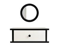 ZXTRYBHD Tocador de Maquillaje Suspendido con Cajones, Mesa de Maquillaje Flotante, Escritorio Flotante Que Ahorra Espacio, Tocador para Dormitorio, Peluquería(Small)