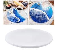 ZXWAMZ Molde De Silicona Para Fundición Redondo Molde De Posavasos De Resina Epoxi Molde De Bandeja De Resina Para Manualidades Redondo Molde De Silicona Adecuado Para La Fabricación De Artesanías
