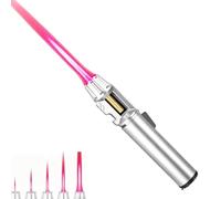 Zxwjddm Encendedor de antorcha de Metal con Cierre de Seguridad, Encendedor de Llama Azul de butano a Prueba de Viento, Adecuado for Supervivencia al Aire Libre, Camping, iluminación de(White)