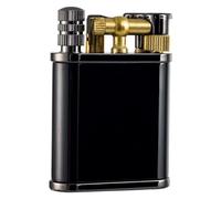 Zxwjddm Encendedor Retro A Prueba De Viento De Llama Suave, Encendido De Muela De Brazo (Incluye Fósforo Universal) Diez Mil Fósforos: Un Regalo Unisex(Black)