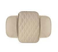 ZXWZZQ88 Cojín Reposabrazos Coche para Ford Fusion Cougar Windstar Tourneo KA KA+ B-MAX C-MAX S-MAX, Alfombrilla Central Consola Apoyabrazos Funda Cubierta con 2 Bolsa, Accesorios Coche,Beige