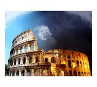 ZXX5D Coliseo De Roma Pintura Por Números Para Adultos Diy Pintura Al Óleo Kit De Pintar Acrílica Diy Para Niños Principiantes 40x50CM Sin marco(A6)