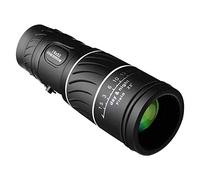 ZXXDSMYF Telescopio Monocular 16x52, Negro, para Observación de Aves y Caza, con Prisma BAK4 y Enfoque Dual