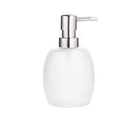 Zxxin-Botella de jabón, Mate de cristal dispensador de jabón, bomba de acero inoxidable, botella de la bomba de mano, lociones y líquidos , Inicio Hotel Restaurante ( Color : Gray , Size : 450ml )