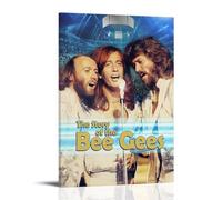 ZXXSCPCB Bee Gees - Póster decorativo para álbum de música de cantantes populares, 20 x 30 cm, estilo marco