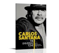 ZXXSCPCB Carlos Santana - Póster decorativo para pared de álbum de música de cantantes populares, 20 x 30 cm, estilo marco