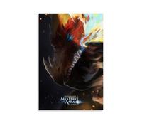 ZXXSCPCB Póster de anime clásico de The Dragon Prince Hot Blooded Anime para pared, pintura decorativa para dormitorio, 50 x 75 cm, estilo sin marco