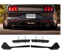 ZXYHBHD Compatible con Ford Mustang 2018-2021, Alerón de Parachoques Trasero, Difusor Divisor, Labio Difusor