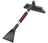 ZXYHBHD Pala de Nieve Multifuncional para Coche, Cepillo Giratorio de 360° y Herramienta Descongelante, Compatible con Pilas Ford Taurus Figo Falcon Fusion