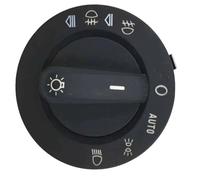 ZXYIWSDF Interruptor Faros Control Interruptor De Control De Faros De 8 Pines Perilla De Luz Antiniebla con Auto 4FD941531 4F1941531E 4F1941531D Compatible con A6 S6 C6 2005-2011(Black)