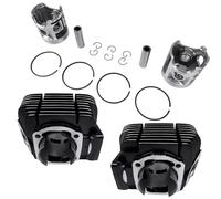 ZXYIWSDF Pistón de Cilindro Compatible con para RD350 1973 1974 1975 360-11311-00-00 360-11321-00-00 360-11631-03-96 Pistones Anillos Y Pasadores Muñeca Cilindro De Extremo Superior De 64 Mm