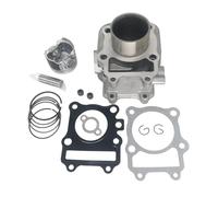 ZXYIWSDF Pistón de Cilindro Compatible con Suzuki para Burgman para An125 2005 2006 2007 2008 2009 2010 11210-20E80-0F0 Kit De Juntas De Pistón Y Bloque De Cilindros De 52 Mm