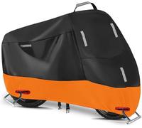 ZXYzanxy Cubre Moto para Suzuki Burgman 650 AN650 2013-2020,Cubierta De Impermeable Protectora con Banda Reflectante A Prueba Sol,Orange