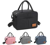 ZXYZLJJD Bolsa de almuerzo aislamiento térmico bolsa de refrigeración conectada bolsa de almuerzo bolsa de almacenamiento de bolsa de almuerzo impermeable y a prueba de fugas bolsa de almuerzo (Nero)